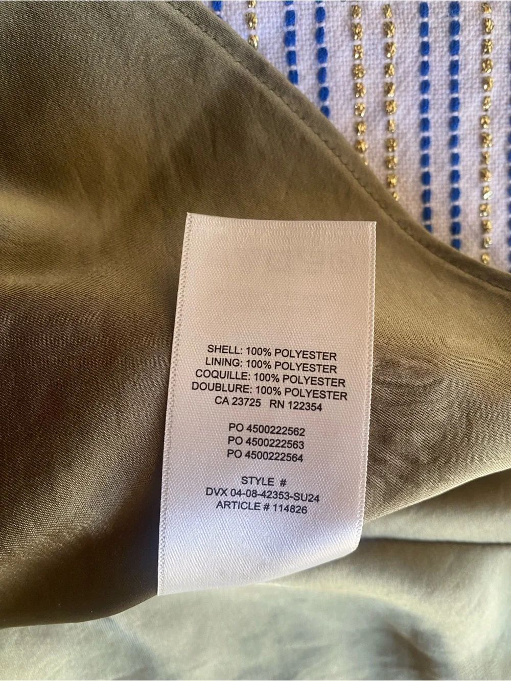 WILFRED SATIN MAXI DRESS OLIVE GREEN SLEEVELESS SZ 12 NWT - Picture 11 of 12
